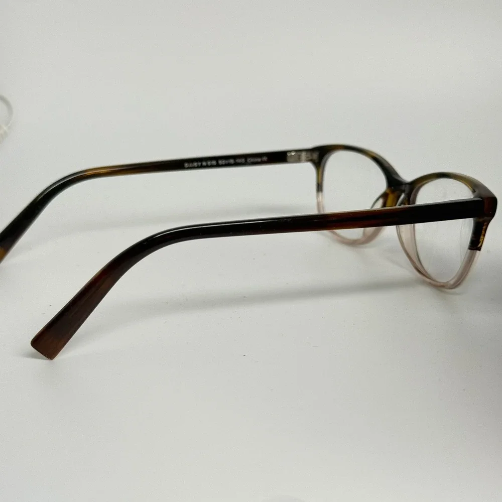 Warby Parker Daisy N 615 Eyeglasses Tortoise Peach Gradient Cat Eye 50-15-140